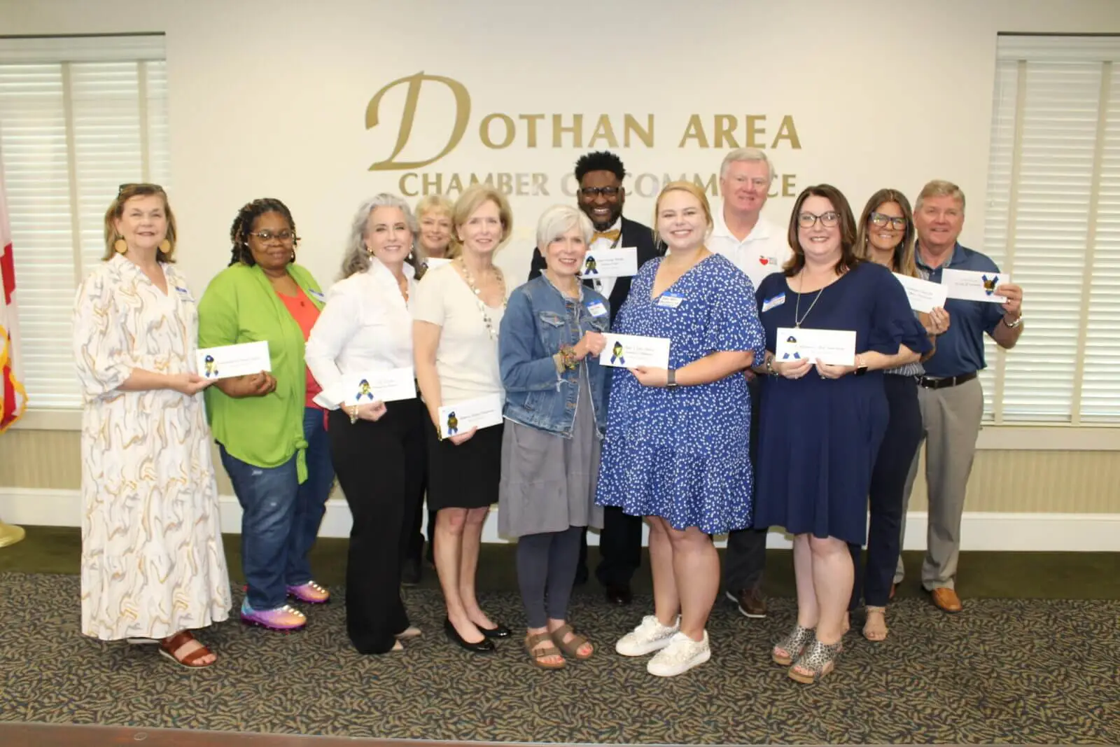 Group photo of recipients of Dothan Wiregrass non profit grants